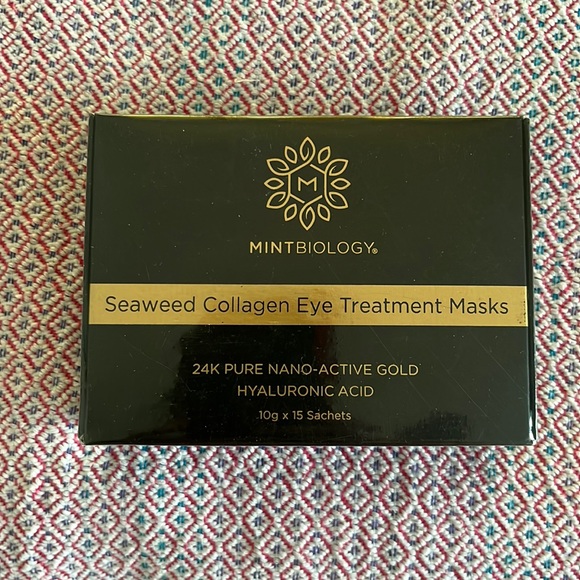 Mintbiology Skincare Seaweed Collagen Eye Treatment Mask24k Pure